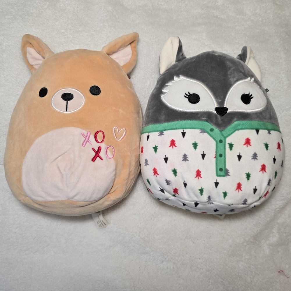 44. Squishmallows Bundle – Valentine Fawn & Holiday Forest Friend